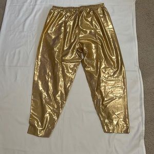 Metallic gold Kurta pants